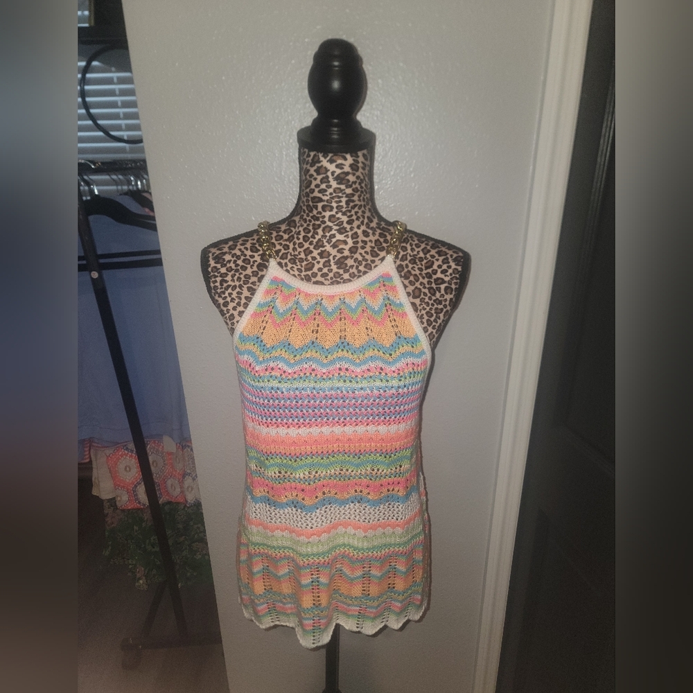 Lilly Pulitzer Crocheted HalterTop